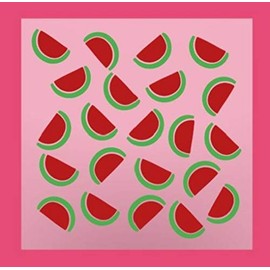 Watermelon Background Stencil - Watermelon 2 Part Stencil - Pattern Stencil - Cookie Stencils - Airbrush Stencil - Reusable Stencil