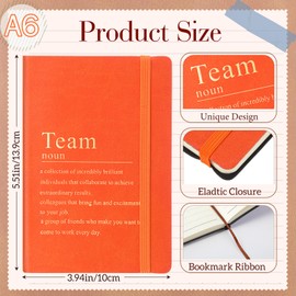 Moinchore Team Appreciation Gifts Bulk Leather Inspirational Notebooks A6 Employee Journal Team Notepads Inspirational Gifts for Group Coworkers Staff Worker Nurse(Hue Harmony,24 Pack)