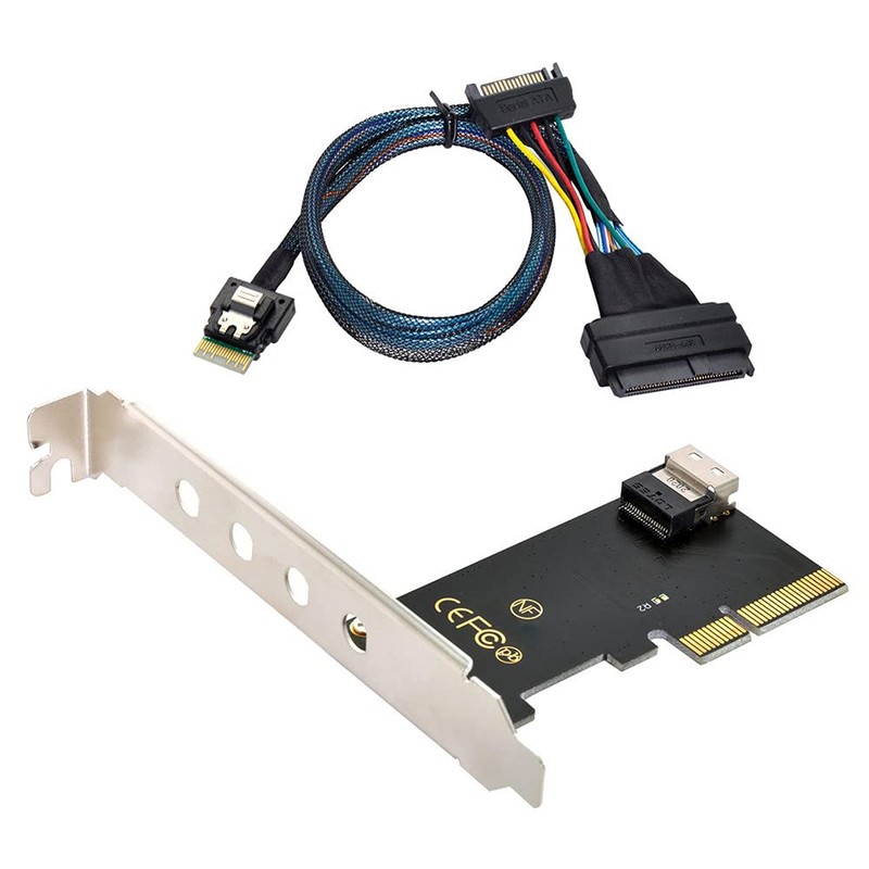 Xiwai PCI-E 3.0 4.0 to SFF-8654 Slimline SAS Card Adapter