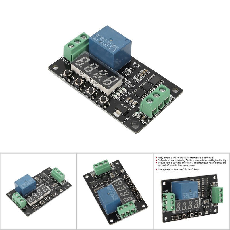 GT100 Multifunction Direct Current DC 12V FRM01 Timer Cycle Self