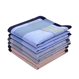 JukLoos Men's Handkerchiefs,100% Soft Cotton Pocket Handkerchiefs for Men Cotton