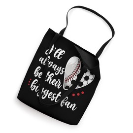 Huge Fan Soccer Baseball Player Mama Baller Mother Tote Bag