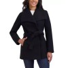 Tahari Women's Coat Wrap Faux Wool Water-Resistan