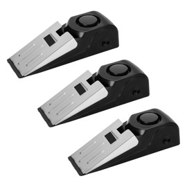 3 Pieces Anti-Collision Door Stop, Door Stop with Alarm, Door Alarm, Security Door Stop, Door Stop Wedge, Protective Security Door, Travel Door Stop, Security Alarm Door