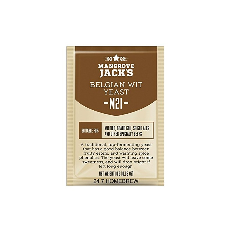 3X Mangrove Jack's Craft Series Yeast M21 Belgian Wit (10g)
