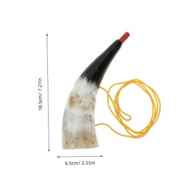 Toddmomy Cheering Horns Toy Viking Horn Craft Outdoor Portable Natural Trumpets Boys and Girls Playthings Random