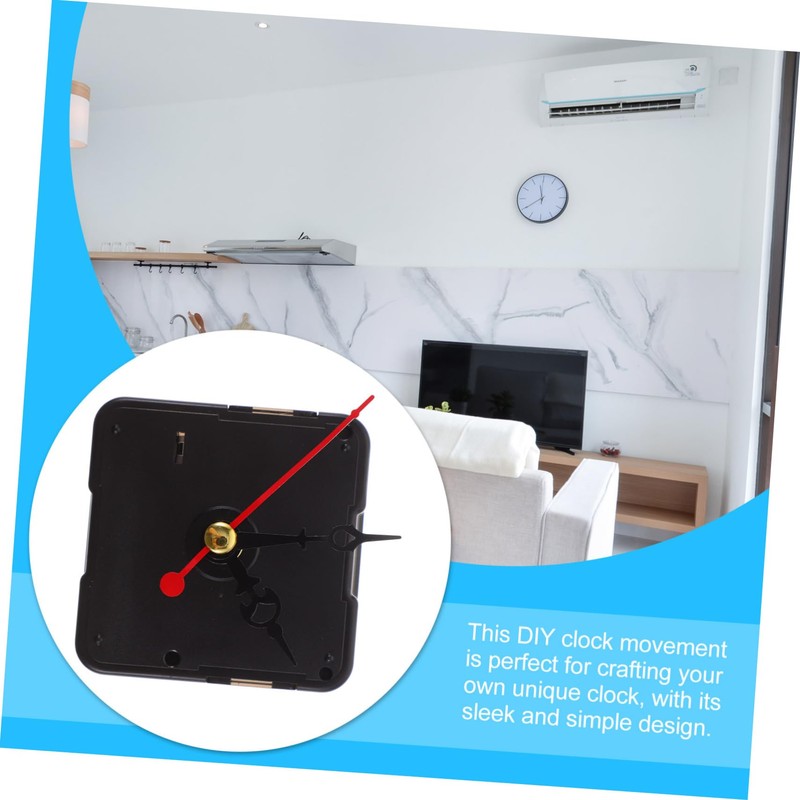 TEHAUX 1 Set Silent Wall Clock Mechanism Kit with Replacement