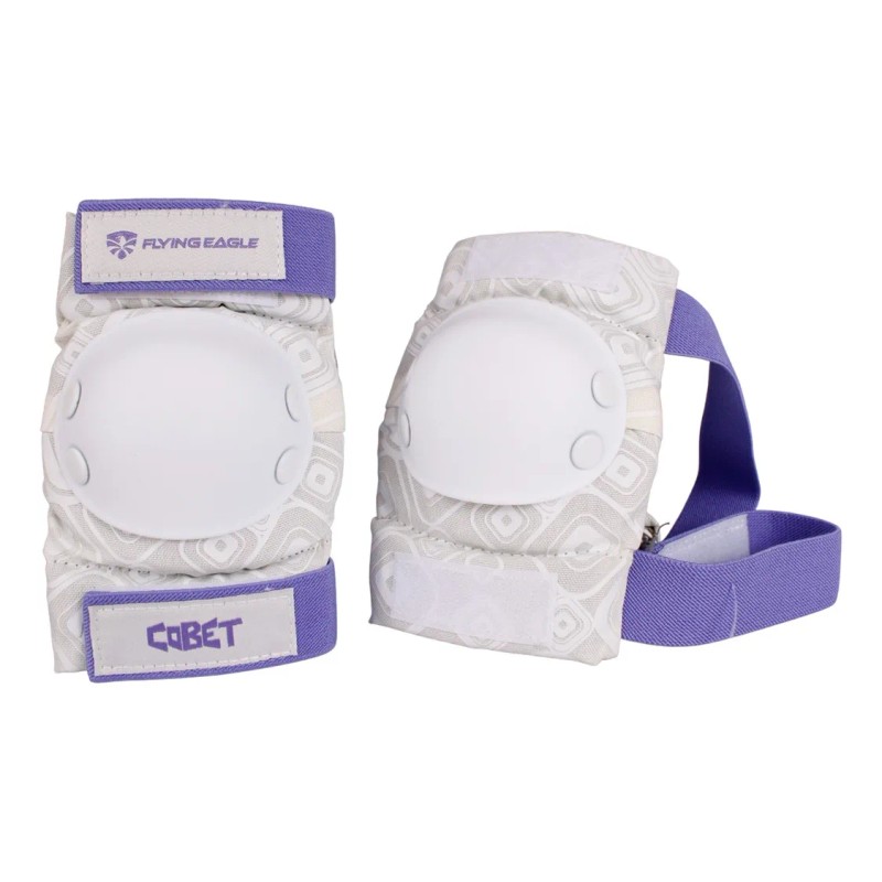 Set De Protecciones Marca Flying Eagle Modelo Cobet Blanco Con