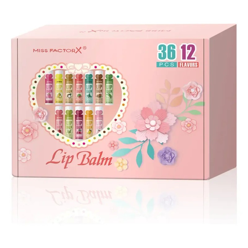 Set De Bálsamo Labial De 12 Sabores, 36 Unidades, Hidratante