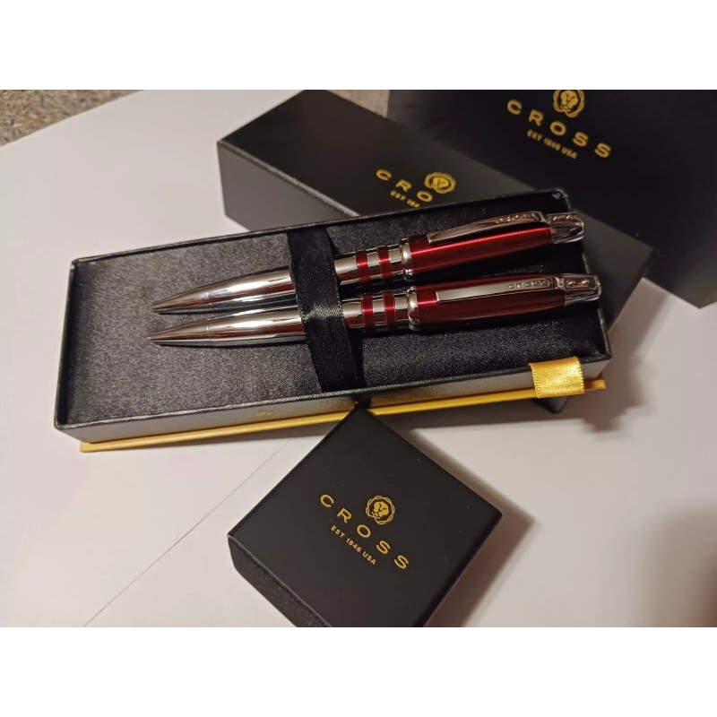 Cross RARE CROSS MASON METTALIC RED & CHROME PEN &