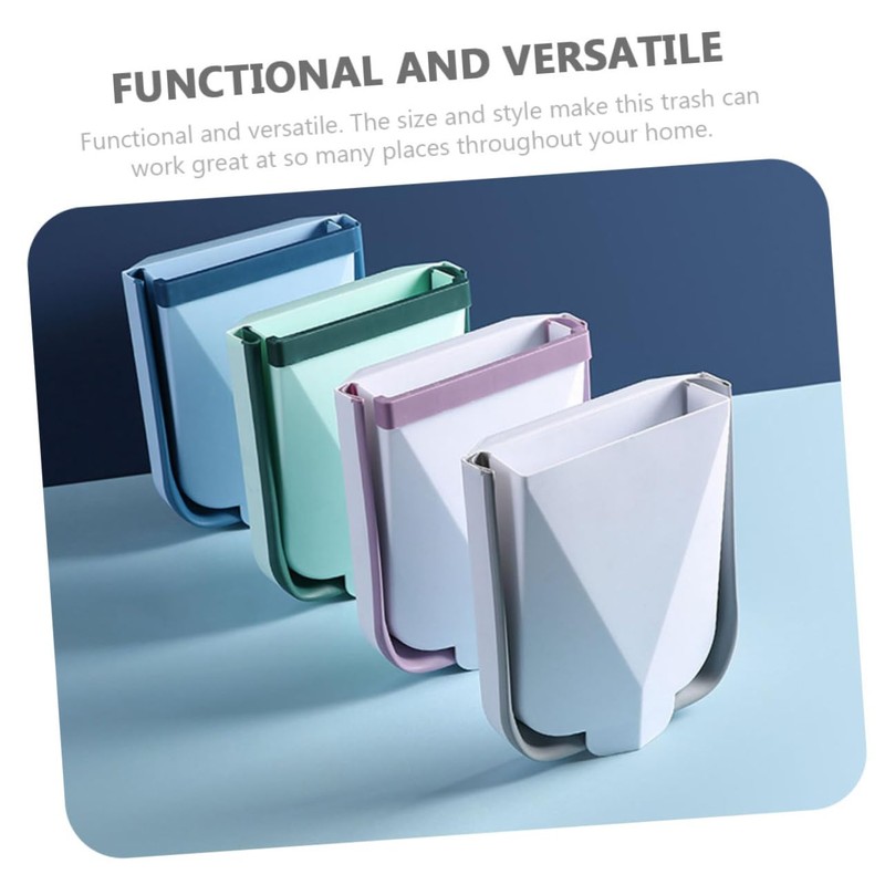 Levemolo Creative Wall Mounted Folding Trash Can Versatile Trash Container