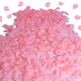 XIANNVXI 1500 PCS Pink Rose Petals,Artificial Faux Fake Silk Pink Petals