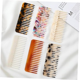 FOMIYES 6pcs Anti-static Hair Combs for Women Portable Hair Care Tools Acetate Material for Salon Home Use