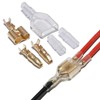 Mirhua 10 Pairs 2-Hole Mother Wire Flat Crimp Waterproof Durable