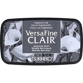 Tsukineko Morning Mist Versafine Clair Ink Pad, Synthetic Material, Grey, 5.6 x 9.7 x 2.3 cm