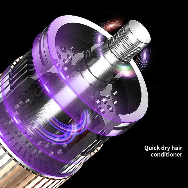 Hair Dryer Leafless Low Noise Powerful Motor Double Ion Outlet