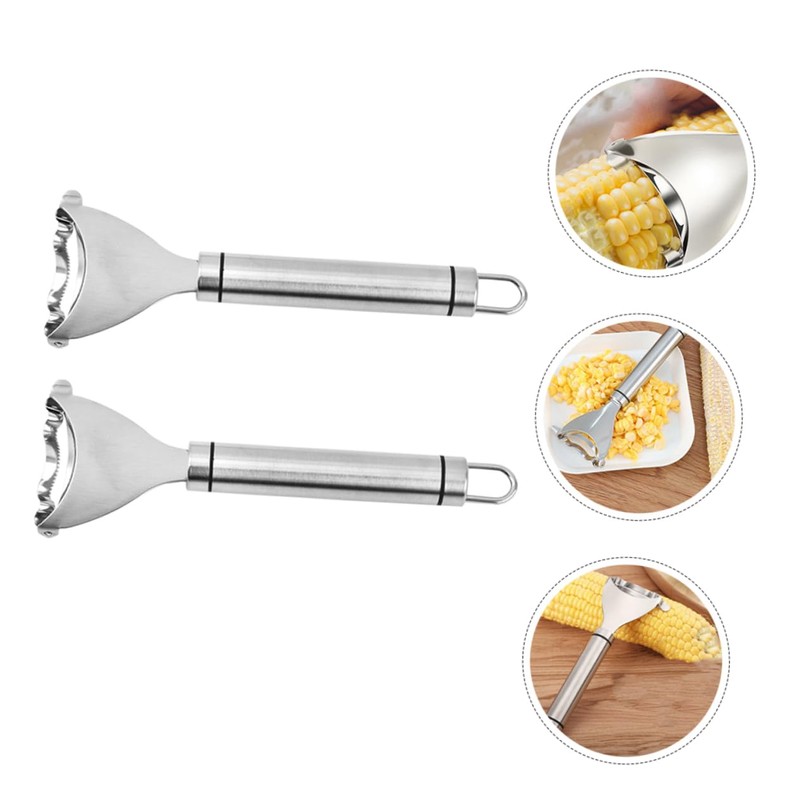 BIUDECO Pcs Stainless Steel Corn Stripper Tool Easy Peel Corn