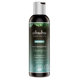 ahuhu BALANCE Anti Schuppen Shampoo (200 ml) – Besonders effektiv bei Schuppen & juckender, trockener Kopfhaut, pflegende Wirkstoffe spenden Feuchtigkeit & beruhigen die Kopfhaut, vegane Haarpflege