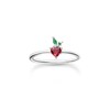 THOMAS SABO TR2350-699-7 Strawberry Ring 925 Sterling Silver, Sterling Silver,