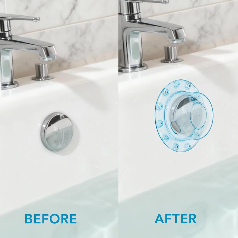 2 Pack Bathtub Overflow Cover,Bathtub Stoppers,6.1 Inch PVC Bathtub Overflow