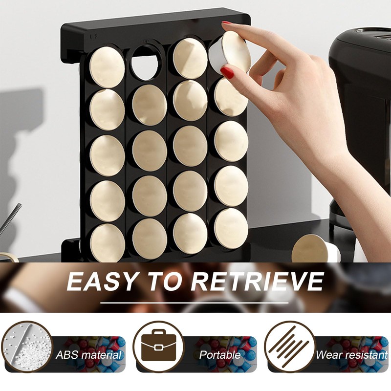 Coffee Capsules Storage Capsule Holder Coffee Organiser Wall Mounted Coffee