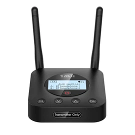 1Mii Transmitter Bluetooth TV Bluetooth Transmitter 5.2 Optical Digital RCA Coaxial AUX Connection APTX LL Low Latency HD Simultaneous for 2 Devices Long Range Audio Transmitter for TV/PC/Projector