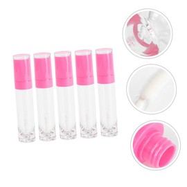 Ipetboom 5pcs 8ml Empty Lip Gloss Bottles Travel Size Sample Vials for Lip Products