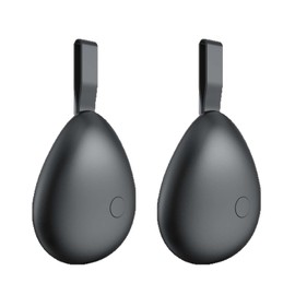 Air Tags-2 Pack, Air Tracker, Key Finder Works with Find My App (iOS Only), Key Finder Locator with Sound, Worldwide Tracking Tags for Luggage, Pet, Wallet, Phone, Kids (Black)