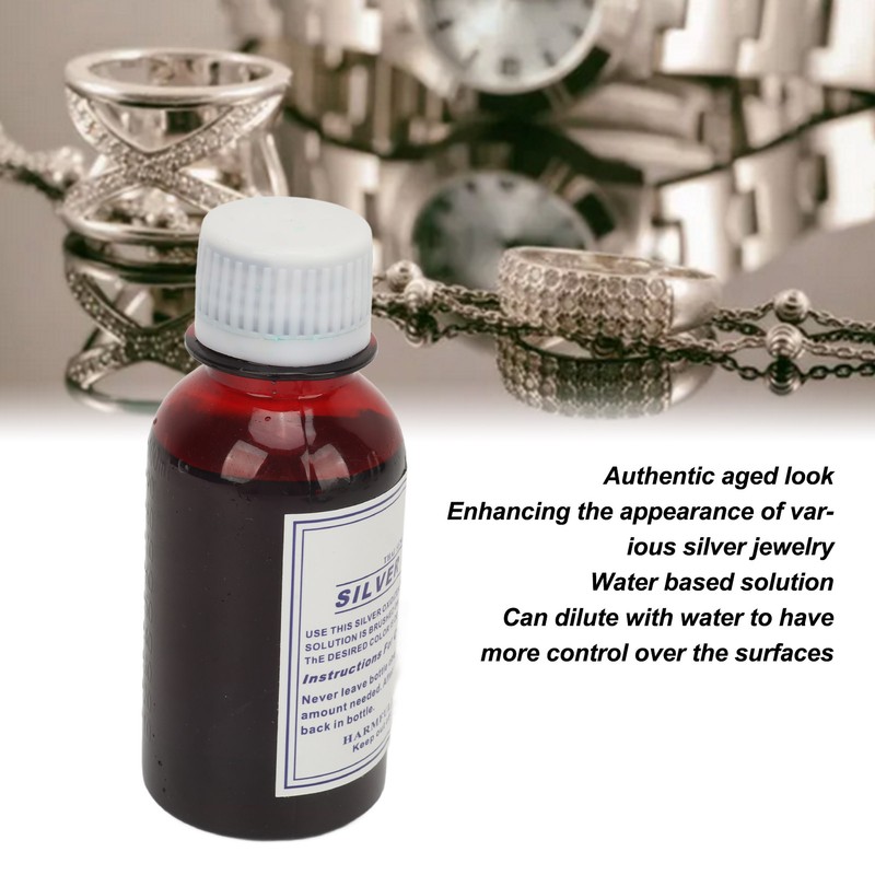 100ml Silver Oxidizer Solution Blackening Vintage Style Retro Jewelry Oxidize