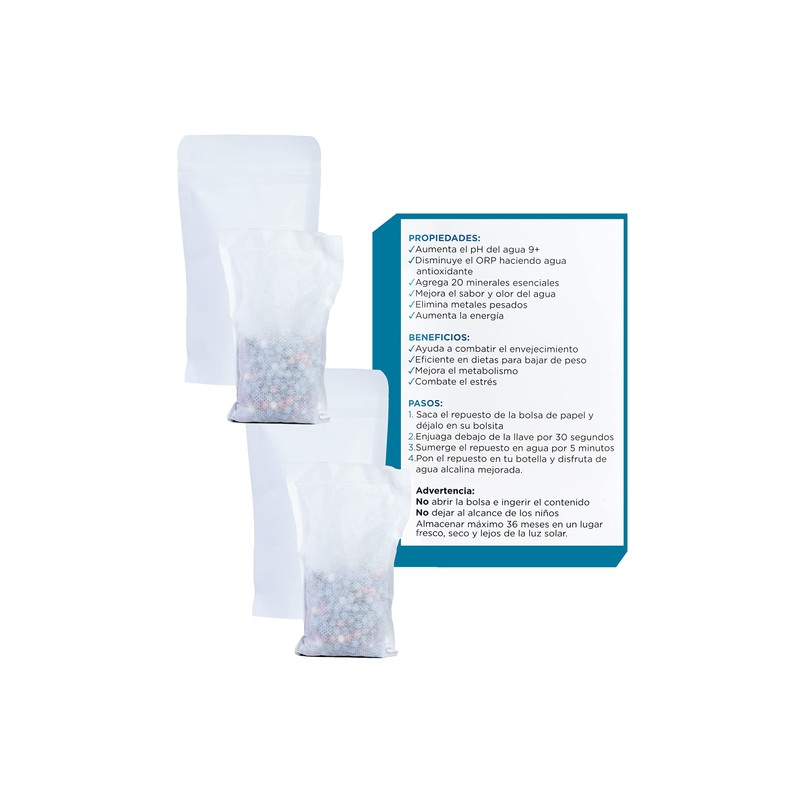 APAA - 2 Pack - Repuestos para Hacer Agua alcalina