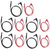 5 Set Banana Plug Test Lead 4mm Right Angle Straight