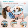 Supet Raised Inflatable Dog Cone Collar to Stop Licking, Soft