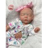 Aniiyy 10 Inch Silicone Newborn Baby Doll, Open Mouth Lifelike