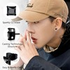 BESTEEL 2 Pairs Hypoallergenic Cubic Zirconia Black Stud Earrings for