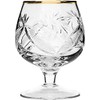 Set of 2 Hand Made Vintage Crystal Glasses, Brandy &
