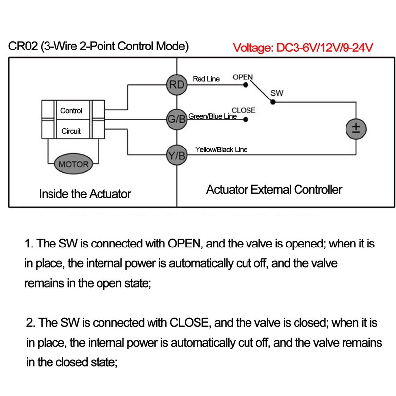 Electric Ball Valve BSP Brass Motorized 3 Wire DC3~6V Through