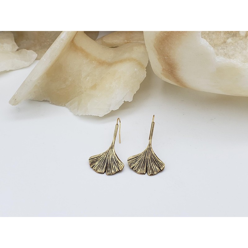 Ginkgo Leaf Earrings - Museum Reproductions - Made in the