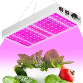 500W LED Grow Light Red Blue Full Spectrum Plant Lamps 312leds Fill Lights Veg/Bloom Modes Dimmable Sunlight Greenhouse Hydroponics 100-277V Indoor UV IR Seeds Cultivation Lighting with Hook US Plug