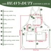 Stenffy Woodworking Apron, Tool Apron, Canvas, Multiple Pockets, Adjustable Zipper,