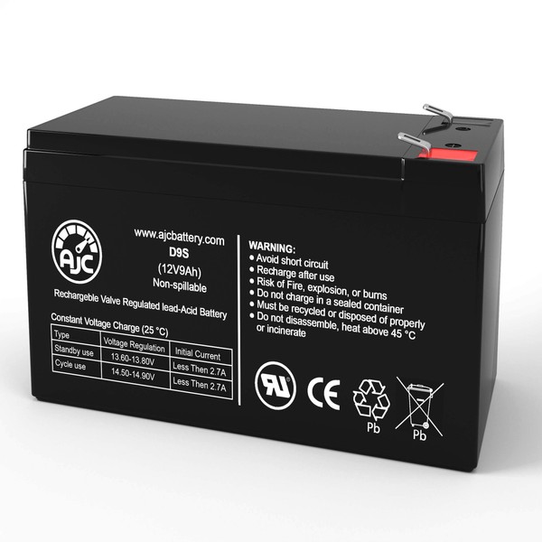 APC BX1300LCD-CN 12V 9Ah UPS Battery - This is an AJC Brand Replacement