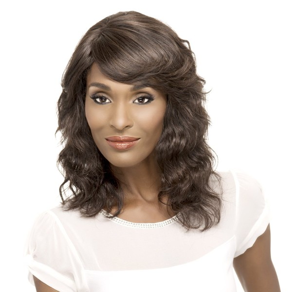 Vivica A Fox Hair Collection Diva-Remi Human Hair Natural Wig, Natural, 8.7 Ounce