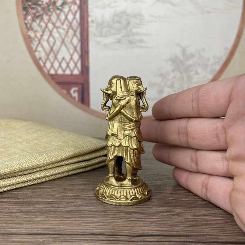 Kankiten Buddha Statue [Protection Honzon] 7.5cm Bronze Statue Holy Ten