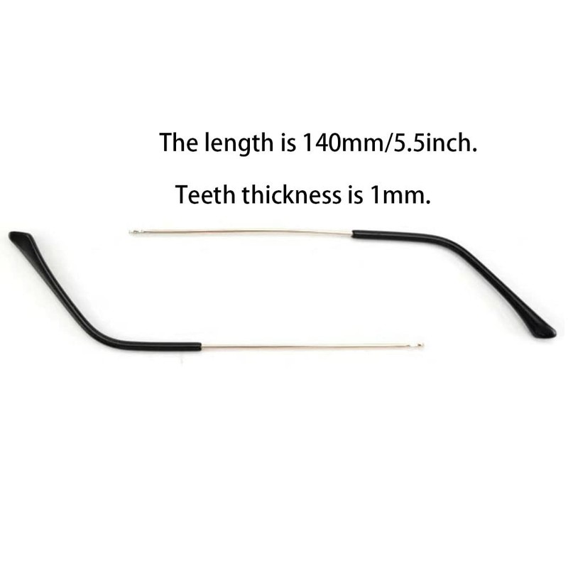 Gold Metal Glasses Replacement Temple Tips Arms Eyeglass Legs Sunglasses
