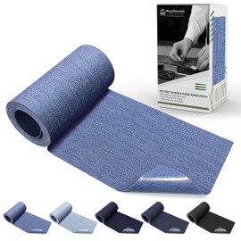 KING MOUNTAIN Iron-on Repair Patch,3"x60"100% Cotton Denim Iron-on Repair Patch, Jeans and Clothing Repair and Decoration Kit (Sky Blue)