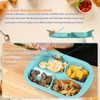 Ehucon Non-Slip Adaptive Scoop Plate with Extra Wall, Leak-proof Melamine
