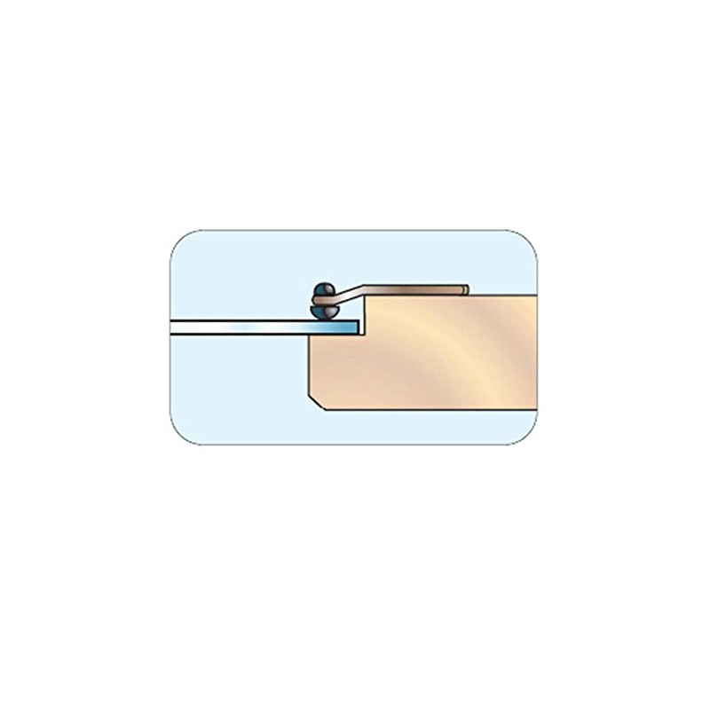 Glass Retainer Clips, Zinc