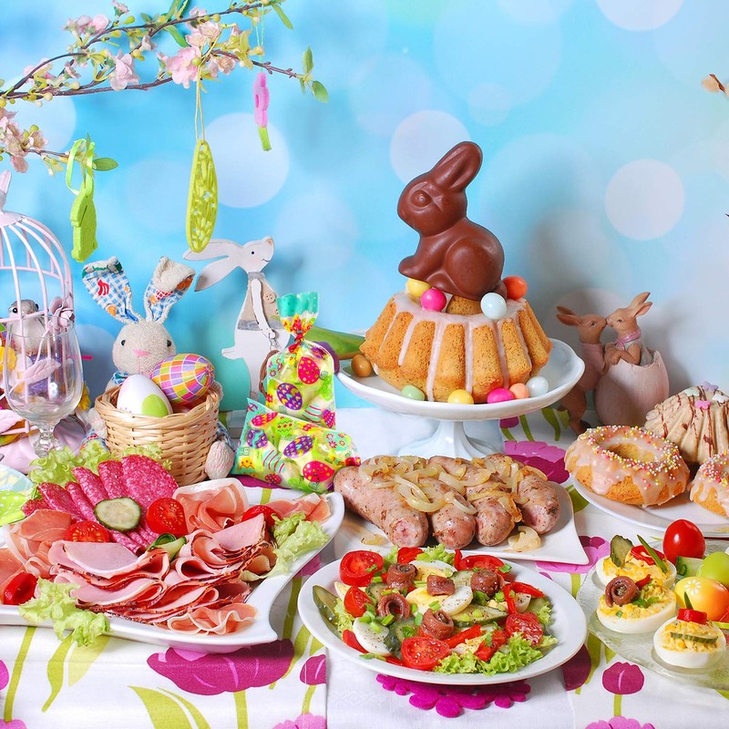 100 Pack Easter Day Treat Bag Easter Bunny Cello Bag