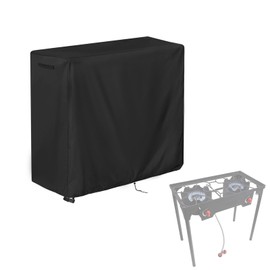 Aidetech Double Burner Stove Cover Fit for Gas One / for COOKAMP Double Propane Burner Stove, Waterproof Outdoor Camping Cooking Stove Cover Grill Burners Covers, for Camp Paito RV -(31x16x29 inch)