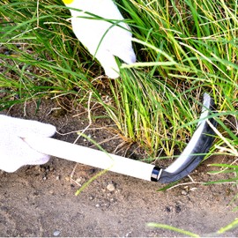 KAKURI Grass Sickle Garden Tool 7.6", Japanese Style Kama Weeding Sickle, Carbon Steel Blade