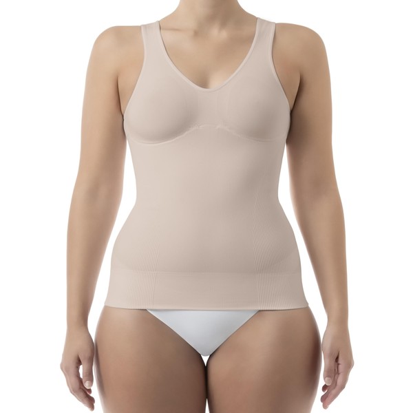 FarmaCell Shape 607 (Nude, XL) Women's shaping control vest with